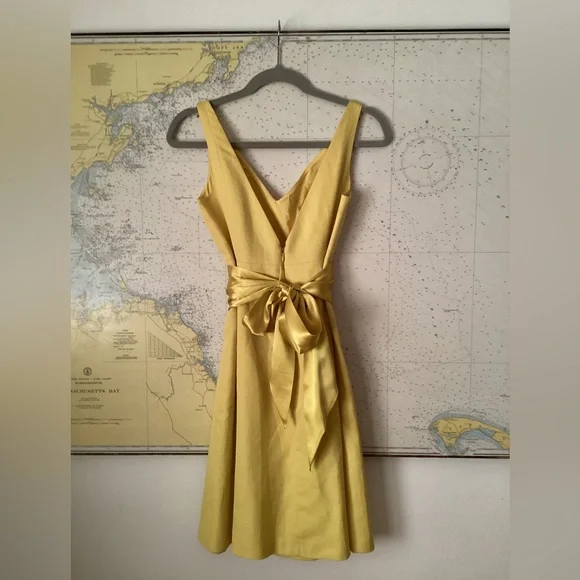JCREW Canary Yellow A-Line Dress - Picture 15 of 16